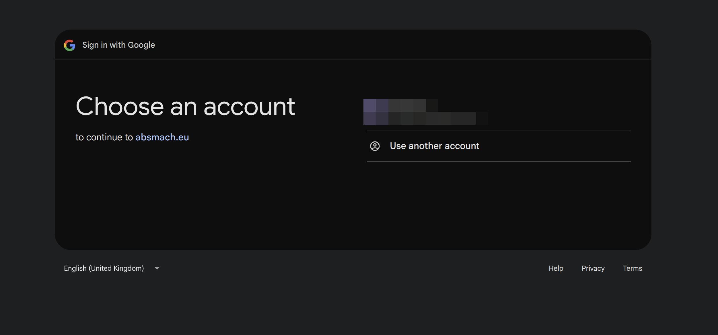 Google Sign Up